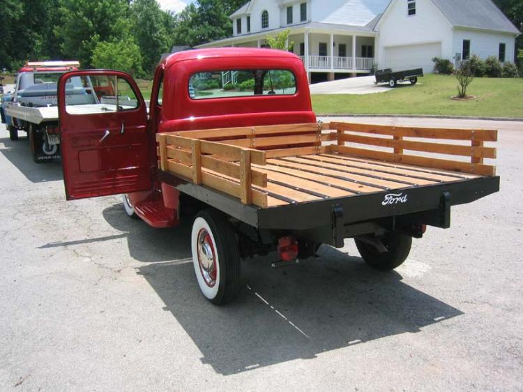 Ford script stakebed, perfect wood sides. The H.A.M.B.